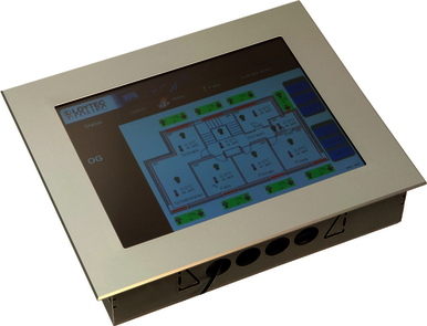 LOYTEC - LVIS-3ME12-A1, touch panel, aluminum frame, resistive touch, 12,1"