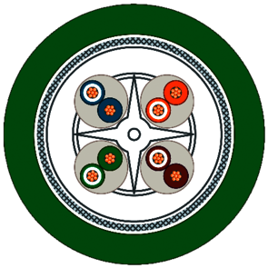 SIEMENS - IE FC TP Trailing Cable GP 4x2, Cat6A