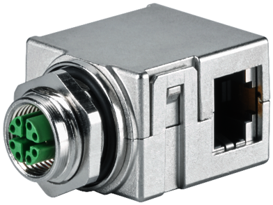 SIEMENS - IE M12 Panel Feedthrough 4x2 (5 pièces)