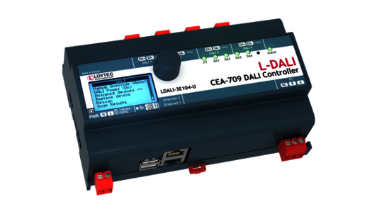 LOYTEC - LDALI-3E104-U, DALI controller, LON IP and FT  4x DALI