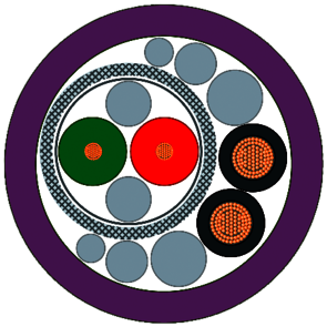SIEMENS - PROFIBUS Hybrid Robust Cable au metre